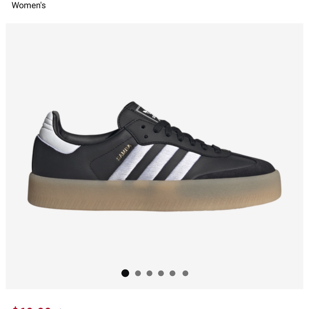 Adidas black and white sambae